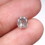 2.05 CT, 6.6 X 6.0 MM | Salt And Pepper Diamond | Cushion Cut Diamond - Minimal Carbon