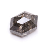 1.05 CT, 6.9 X 5.0 MM | Salt And Pepper Diamond | Hexagon Cut Diamond - Minimal Carbon