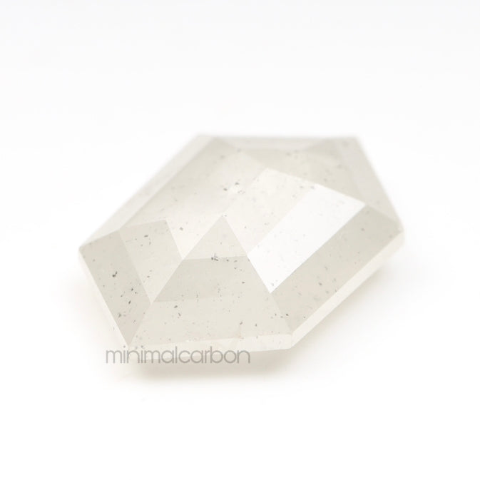 2.65 CT, 11.9 X 7.7 MM | Salt And Pepper Hexagon Cut Diamond - Minimal Carbon