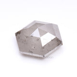 3.35 CT, 10.5 X 9.0 MM | Salt And Pepper Hexagon Cut Diamond