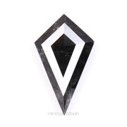 1.97 CT, 12.0 X 7.2 MM | Salt And Pepper Kite Cut Diamond - Minimal Carbon