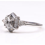 Load image into Gallery viewer, Hexagon Salt And Pepper Diamond Ring
