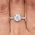 Load image into Gallery viewer, Solitaire Pave Ring
