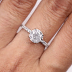 Load image into Gallery viewer, Solitaire Pave Ring
