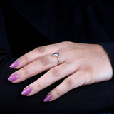 Kite Salt And Pepper Diamond Ring - Minimal Carbon