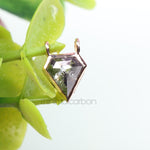 Load image into Gallery viewer, Pentagon Salt And Pepper Diamond Pendant Minimalist Pendant
