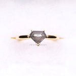 Load image into Gallery viewer, Greyish Pentagon Salt And Pepper Diamond Ring
