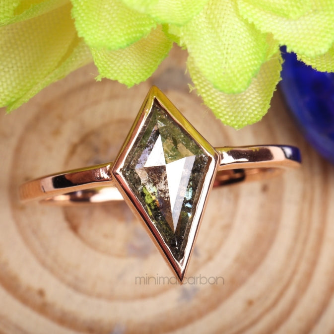 Kite Salt And Pepper Diamond Ring