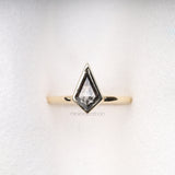 Kite Salt And Pepper Diamond Ring - Minimal Carbon