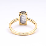 Load image into Gallery viewer, Emerald Cut Salt And Pepper Diamond Ring
