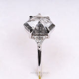 salt and pepper diamond ring