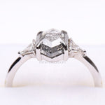 Load image into Gallery viewer, Hexagon Salt And Pepper Diamond Ring
