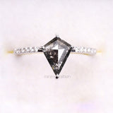 Kite Salt And Pepper Diamond Ring - Minimal Carbon
