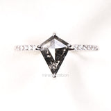 Kite Salt And Pepper Diamond Ring - Minimal Carbon