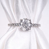 salt and papper diamond engagement ring