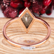 Kite Salt And Pepper Diamond Ring - Minimal Carbon