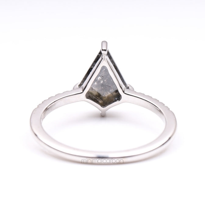 Kite Salt And Pepper Diamond Ring - Minimal Carbon