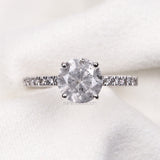 pave set salt and papper diamond couple ring