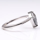 Kite Salt And Pepper Diamond Ring - Minimal Carbon