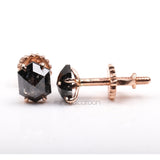 Hexagon Stud Earrings - Minimal Carbon