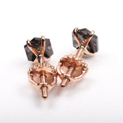 Hexagon Stud Earrings - Minimal Carbon