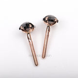 Hexagon Stud Earrings - Minimal Carbon