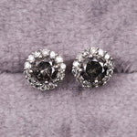 Load image into Gallery viewer, Cluster Earrings Halo Earrings
