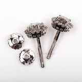 Cluster Earrings Halo Earrings - Minimal Carbon