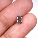 1.09 CT, 7.0 X 4.6 MM | Salt And Pepper Oval Cut Diamond - Minimal Carbon