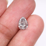 0.93 CT, 8.0 X 6.2 MM | Salt And Pepper Pear Cut Diamond - Minimal Carbon
