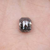 1.70 CT, 6.8 X 5.6 MM | Salt And Pepper Emerald Cut Diamond - Minimal Carbon