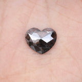 1.81 CT, 9.0 X 10.5 MM | Salt And Pepper Heart Diamond - Minimal Carbon