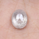 5.09 CT, 11.1 X 9.2 MM | Salt And Pepper Oval Cut Diamond - Minimal Carbon