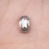 1.38 CT, 7.9 X 4.8 MM | Salt And Pepper Emerald Cut Diamond - Minimal Carbon