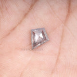 0.97 CT, 9.0 X 7.5 MM | Salt And Pepper Kite Cut Diamond - Minimal Carbon