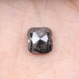 3.47 CT, 9.0 X 8.5 MM | Salt And Pepper Cushion Cut Diamond - Minimal Carbon
