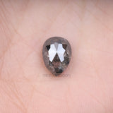 2.88 CT, 10.3 X 7.5 MM | Salt And Pepper Pear Cut Diamond - Minimal Carbon