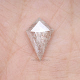 1.71 CT, 12.6 X 8.2 MM | Salt And Pepper Kite Cut Diamond - Minimal Carbon