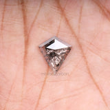 1.32 CT, 12.0 X 10.5 MM | Salt And Pepper Kite Cut Diamond - Minimal Carbon