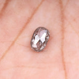 1.09 CT, 7.0 X 4.6 MM | Salt And Pepper Oval Cut Diamond - Minimal Carbon