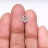 0.93 CT, 8.0 X 6.2 MM | Salt And Pepper Pear Cut Diamond - Minimal Carbon