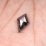 3.77 CT, 11.3 X 7.6 MM | Salt And Pepper Kite  Cut Diamond - Minimal Carbon