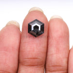 Load image into Gallery viewer, 2.14 CT, 9.9 X 8.5 MM | Salt And Pepper Hexagon Cut Diamond
