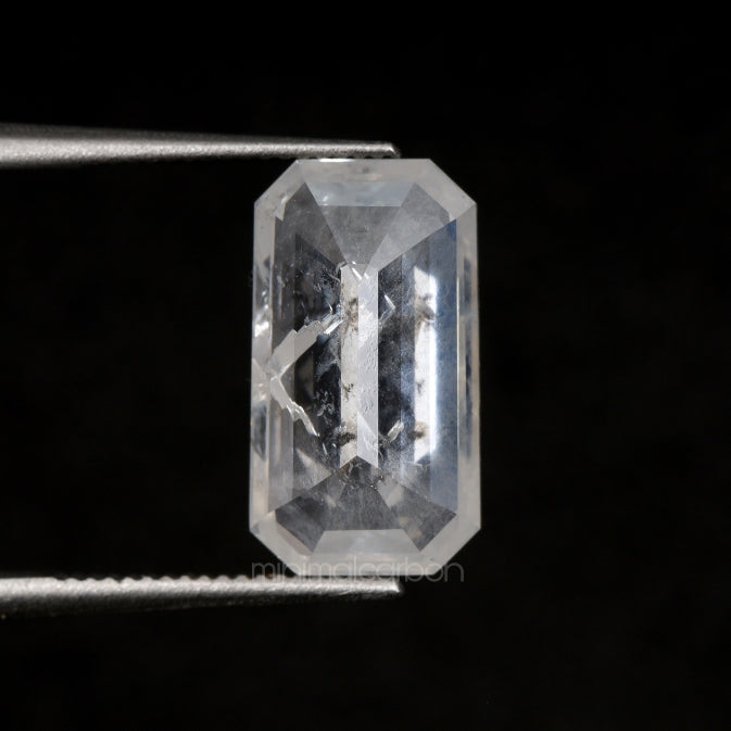 1.80 CT, 11.0 X 6.1 MM | Salt And Pepper Emerald Cut Diamond - Minimal Carbon