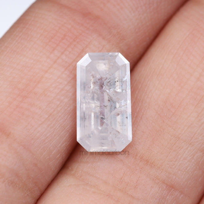 1.80 CT, 11.0 X 6.1 MM | Salt And Pepper Emerald Cut Diamond - Minimal Carbon