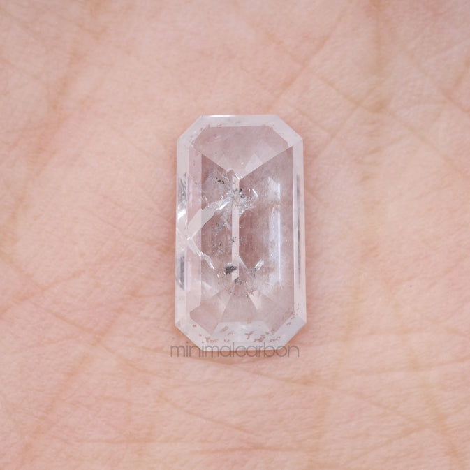 1.80 CT, 11.0 X 6.1 MM | Salt And Pepper Emerald Cut Diamond - Minimal Carbon