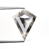 1.58 CT, 11.5 X 8.9 MM | Salt And Pepper Kite Cut Diamond - Minimal Carbon