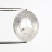 5.09 CT, 11.1 X 9.2 MM | Salt And Pepper Oval Cut Diamond - Minimal Carbon