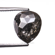1.51 CT, 7.1 X 6.1 MM | Salt And Pepper Pear Cut Diamond - Minimal Carbon
