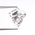 1.32 CT, 12.0 X 10.5 MM | Salt And Pepper Kite Cut Diamond - Minimal Carbon